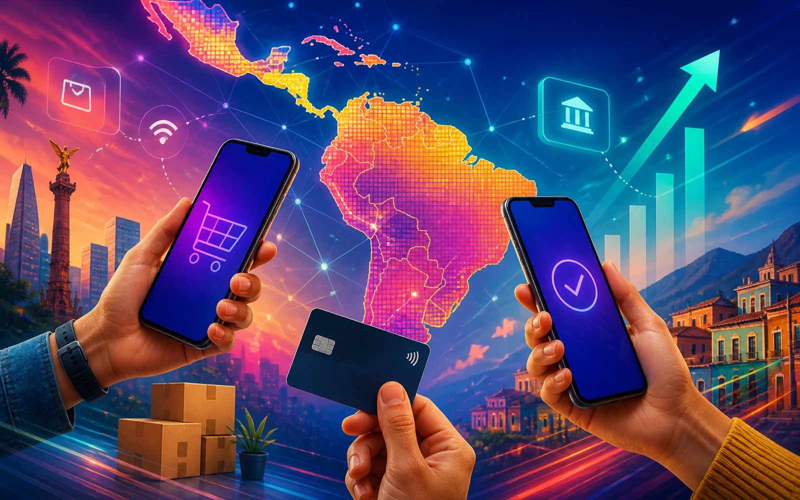 Transacciones digitales y pagos móviles en Latinoamérica para eCommerce