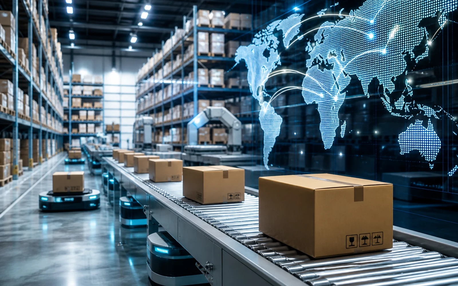 Centro logístico automatizado con tecnología digital para ecommerce Direct to Consumer