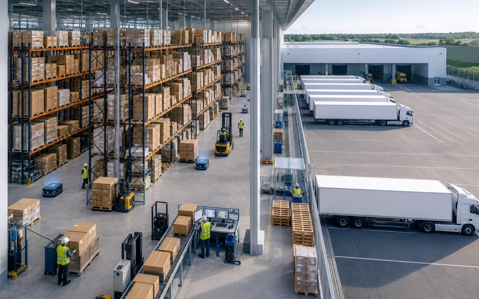 Centro de distribución logístico moderno con operaciones de fulfillment en Latinoamérica